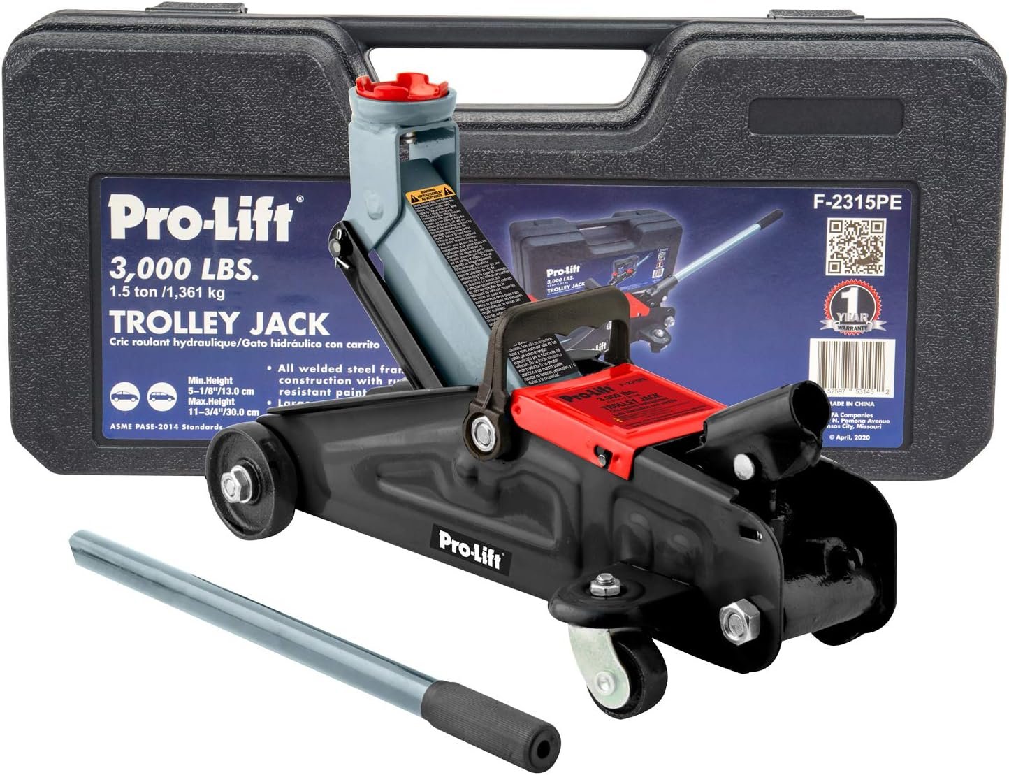 Pro-Lift F-2315PE gato hidráulico de piso 1,36 t 133-305 mm