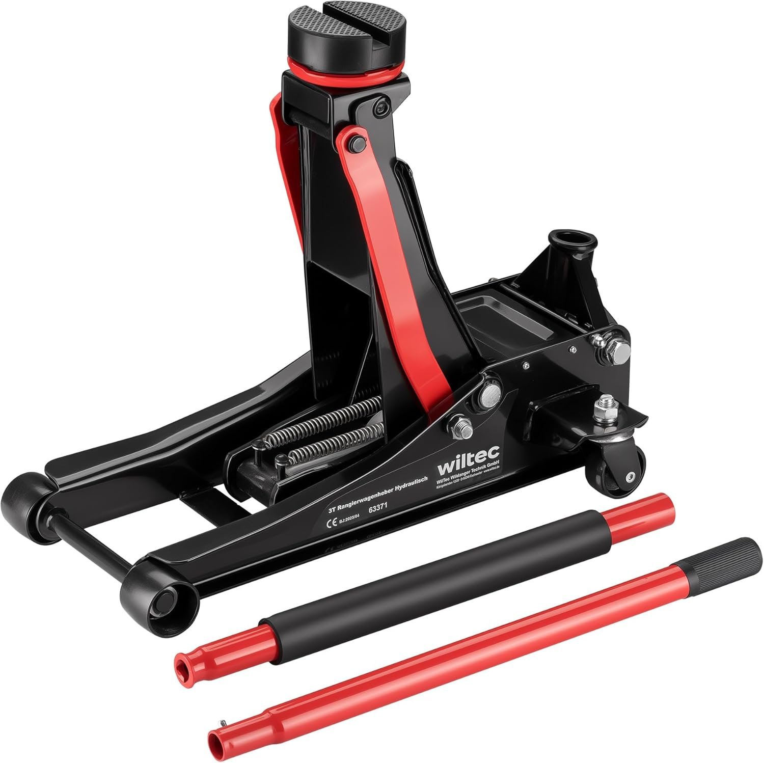 XPOtool gato carretilla perfil bajo 3T 85–500 mm doble pistón