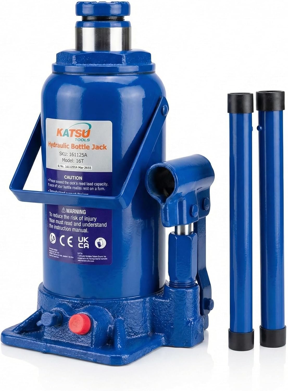 KATSU Tools gato de botella 16 toneladas 225-430 mm