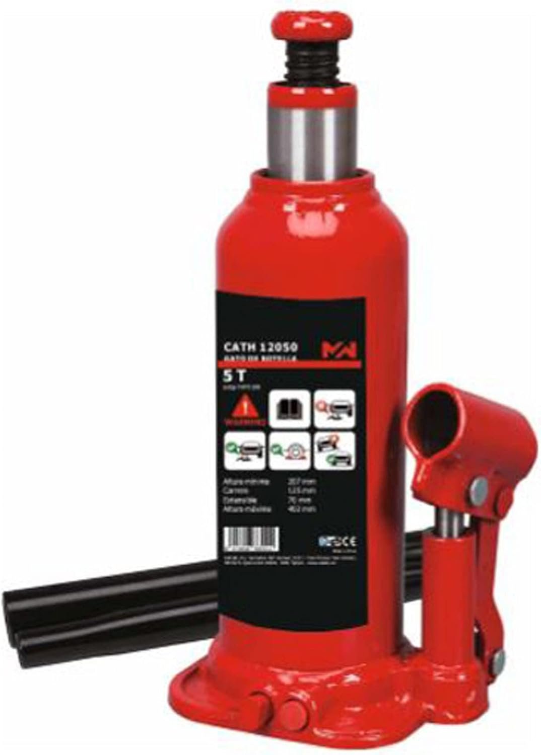 Metalworks CATH12050 botella 5 toneladas brazo oscilante