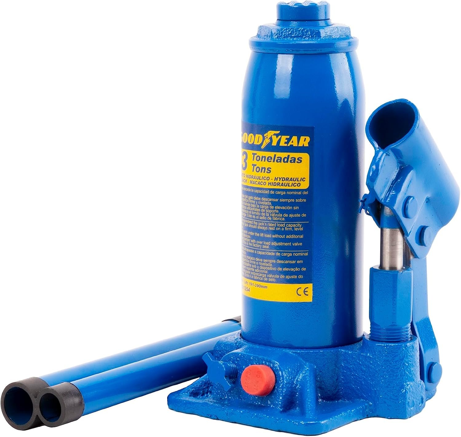 Goodyear gato de botella 3 toneladas 181-345 mm con base amplia