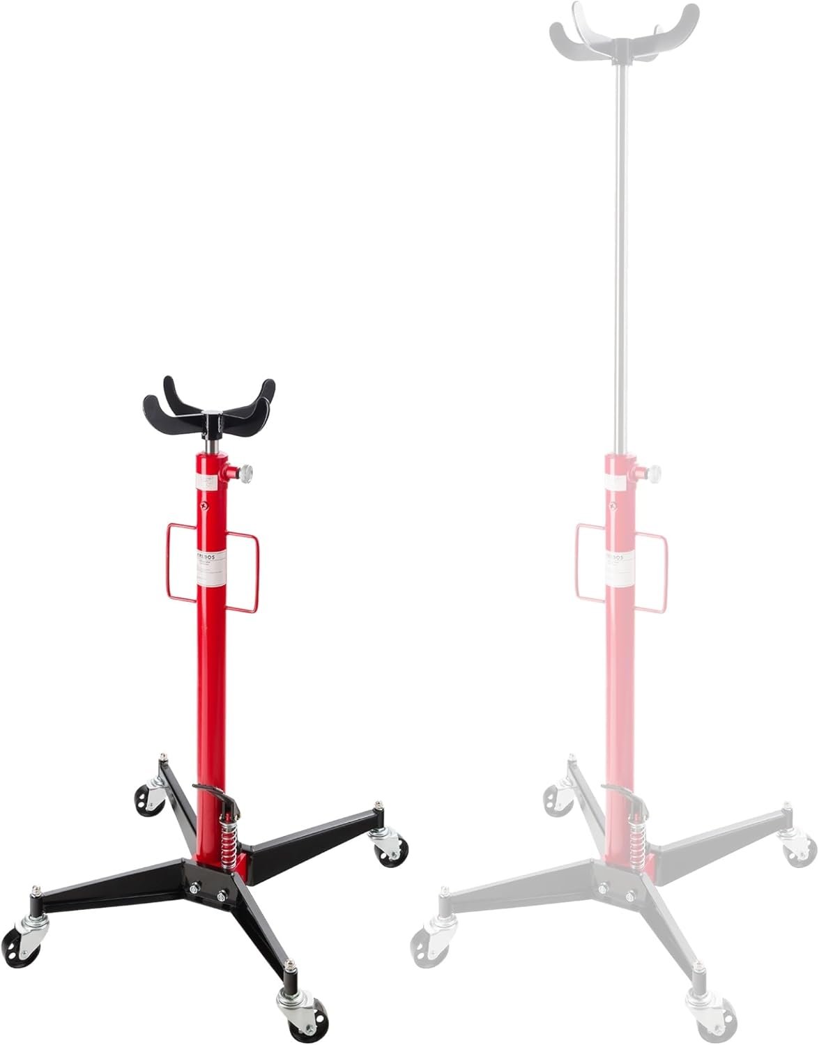 Arebos elevador hidráulico 500 kg 105-185 cm con pedal y ruedas