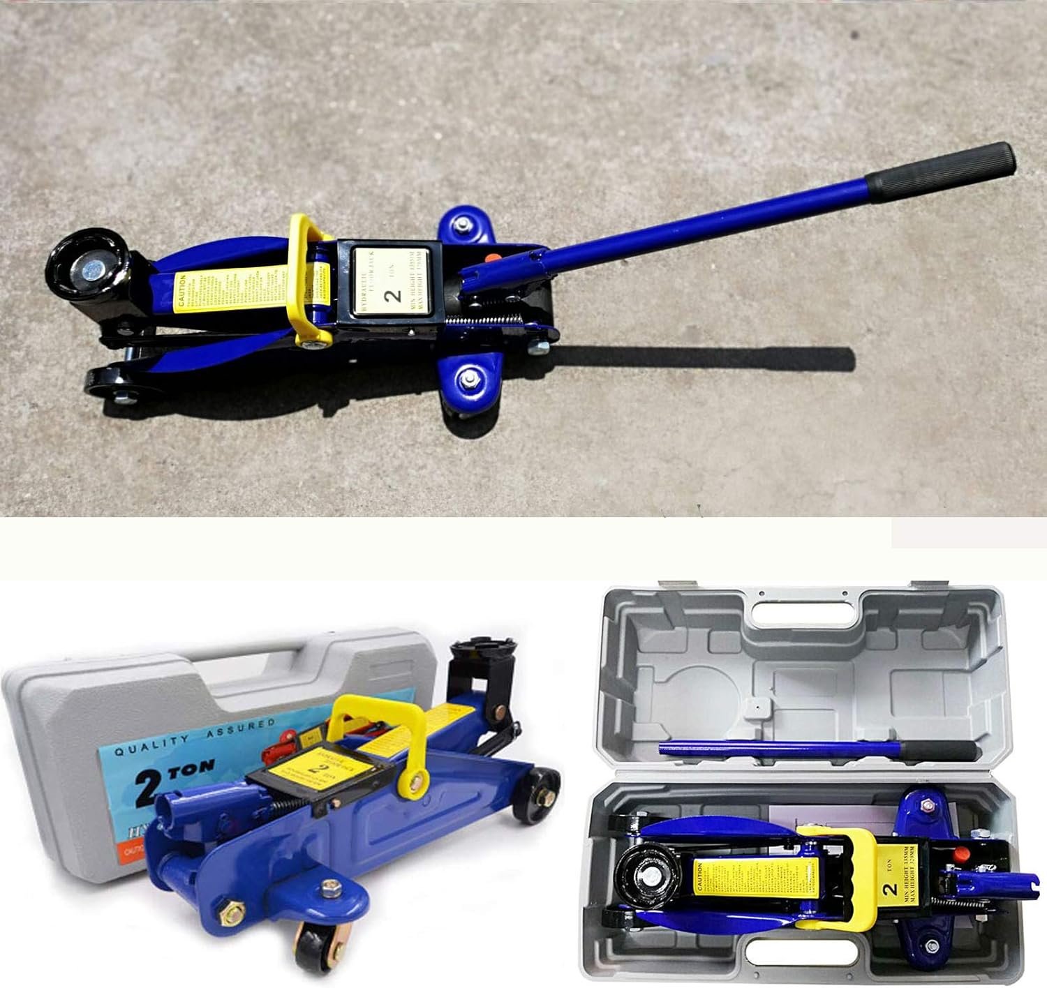 Gato de perfil bajo 2T Feidak con pedal de elevación rápida (135–320 mm)