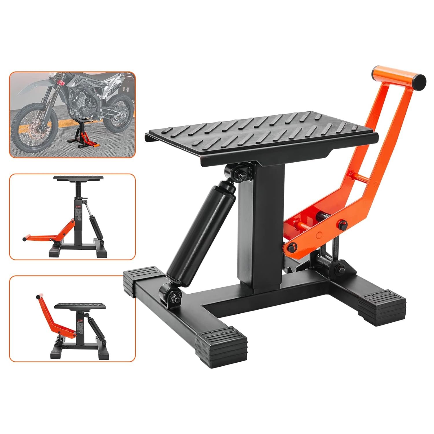 VEVOR gato hidráulico para moto 200 kg 25,5–46 cm