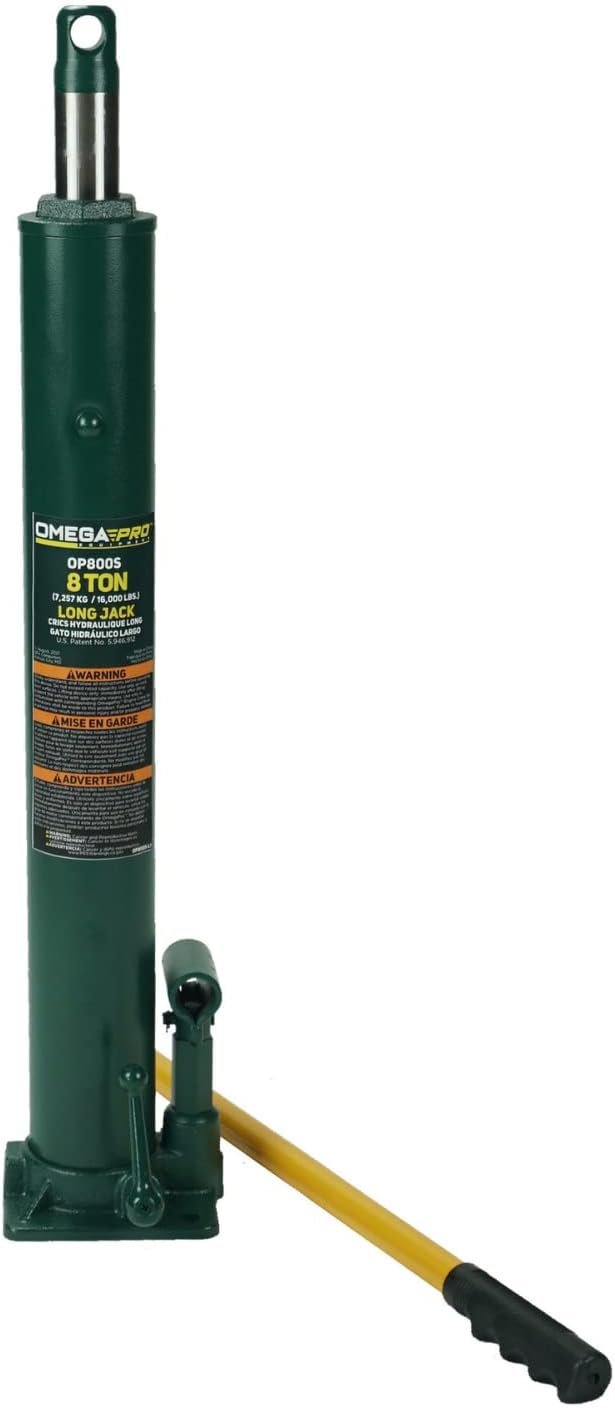 Gato hidráulico Omega Pro OP800S 8 toneladas ram largo 613 a 1.111 mm