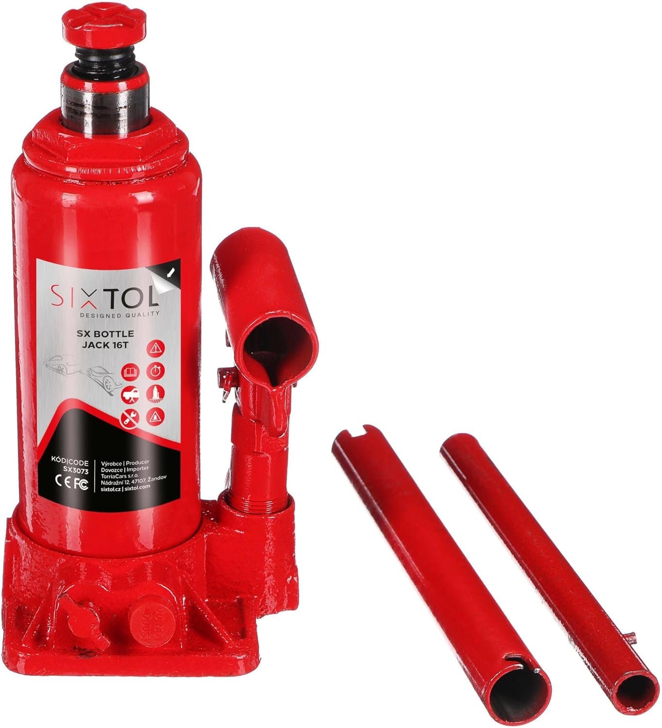 SIXTOL SX gato de botella 16 toneladas compacto con tornillo ajustable