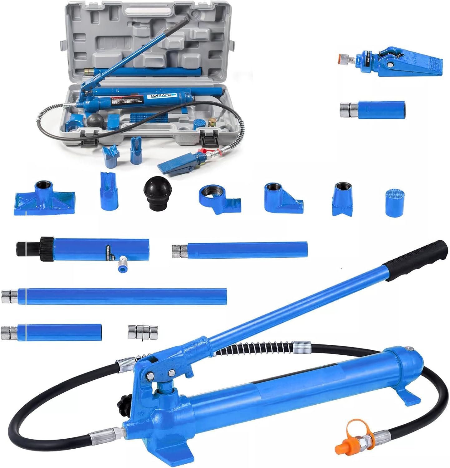 JOMAFA set de herramientas gato hidraulico de carrocero 10 toneladas sacabollos