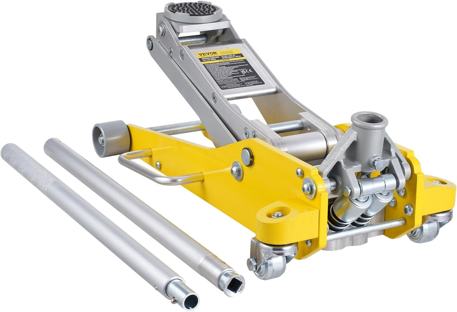 VEVOR gato hidráulico de piso 3 toneladas perfil bajo 93-465 mm aluminio