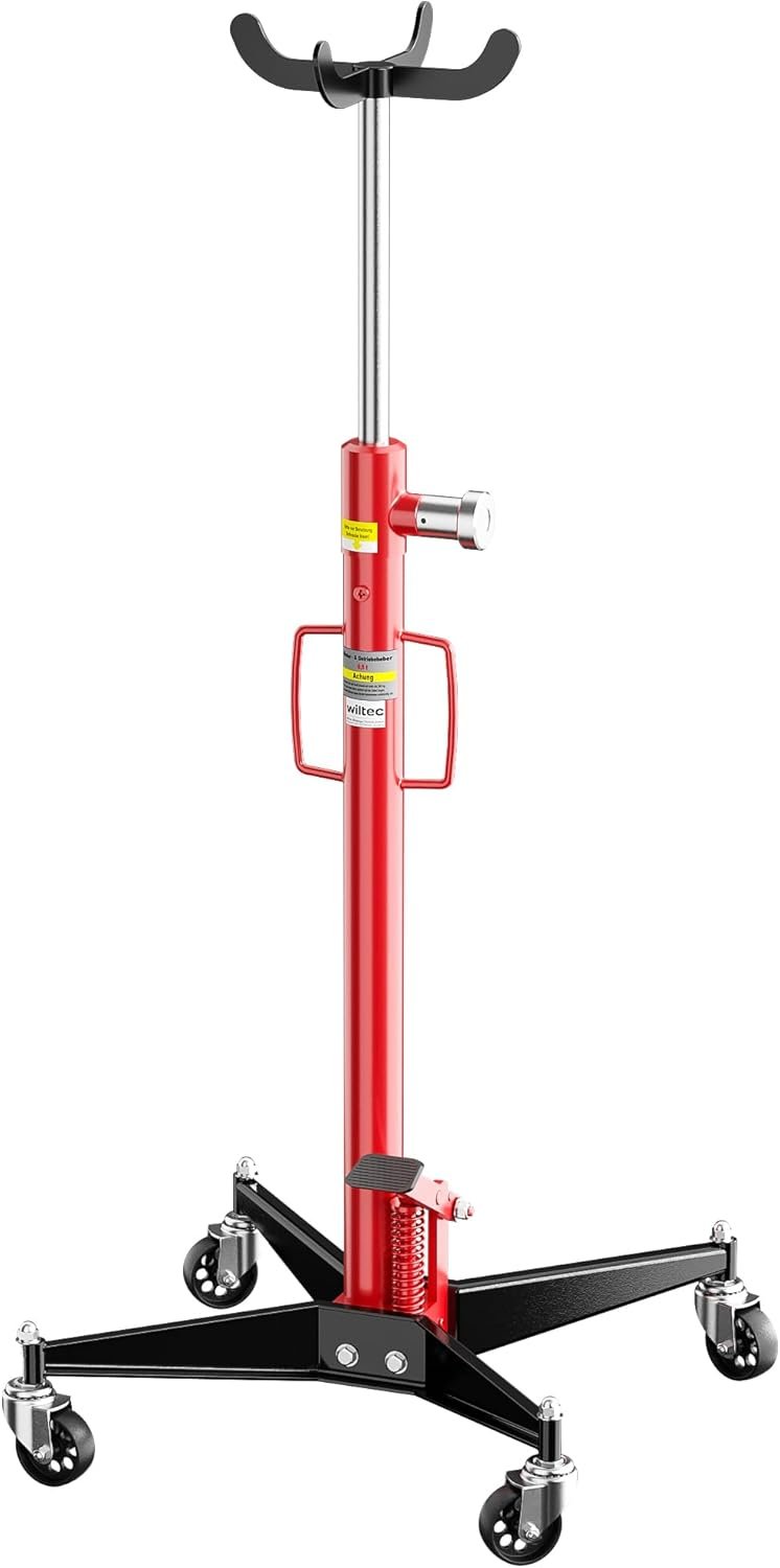 WilTec gato de transmisión móvil 500 kg 110–195 cm