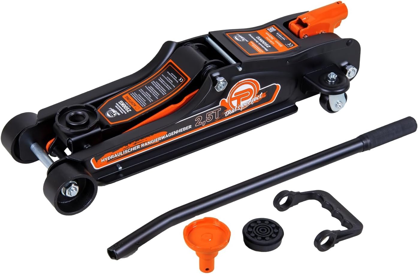 SATOHA Georges gato hidráulico perfil bajo 2,5T 80–360 mm