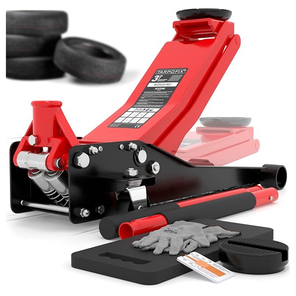 Gato hidráulico de gran elevación Tarpofix 3T 75-505 mm doble cilindro